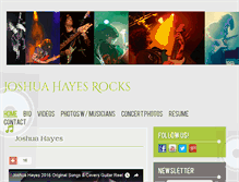 Tablet Screenshot of joshuahayesrocks.com